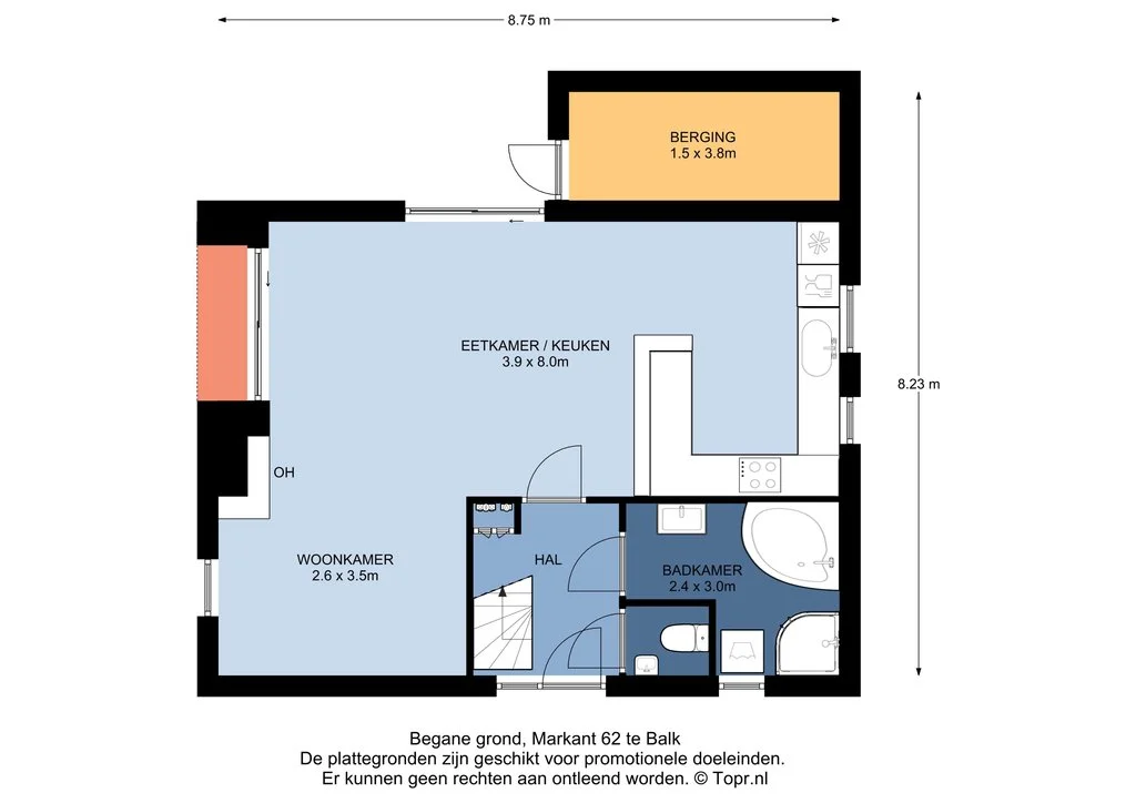 Markant 62, Balk – plattegrond
