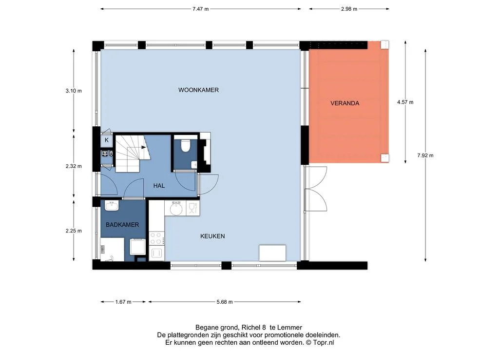 Richel 8, Lemmer – plattegrond