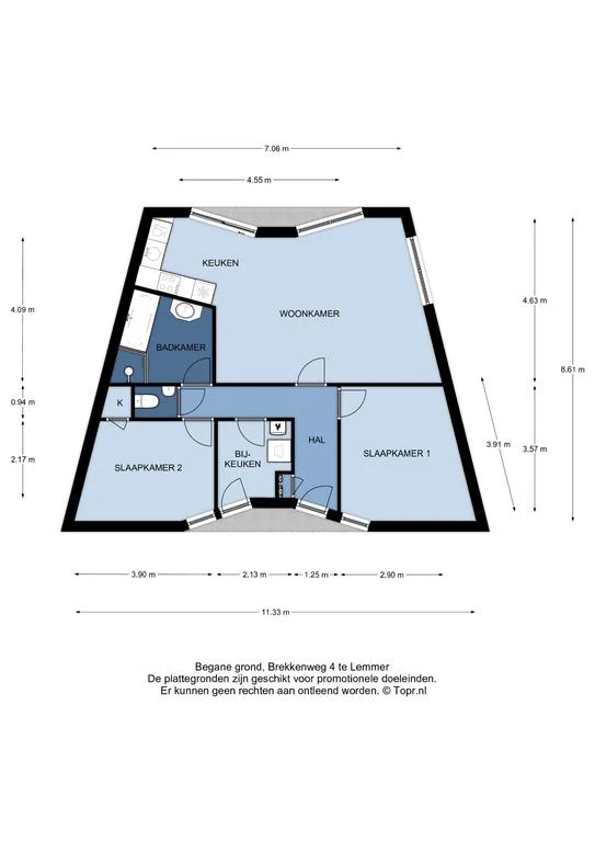 Brekkenweg 4-91, Lemmer – plattegrond