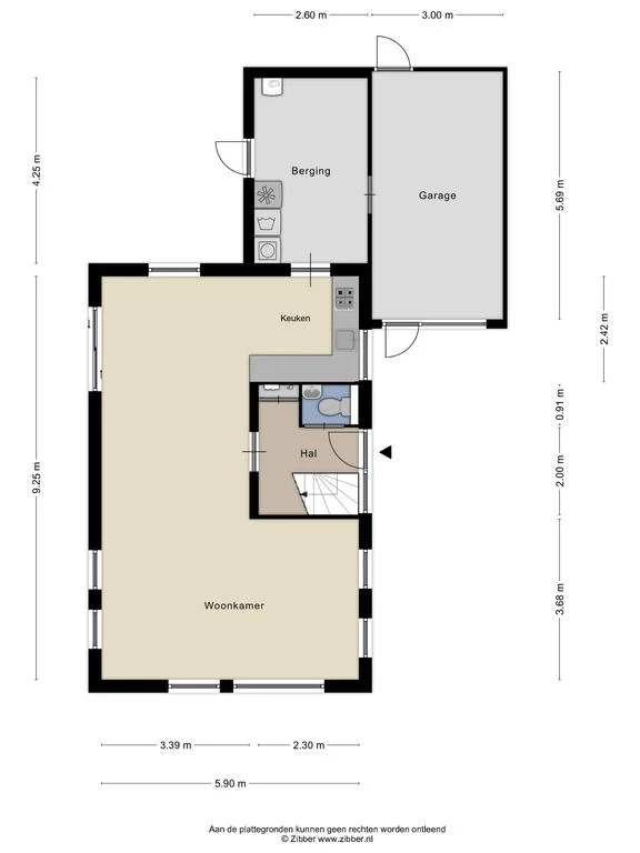 Houtsnip 30, Sint Nicolaasga – plattegrond