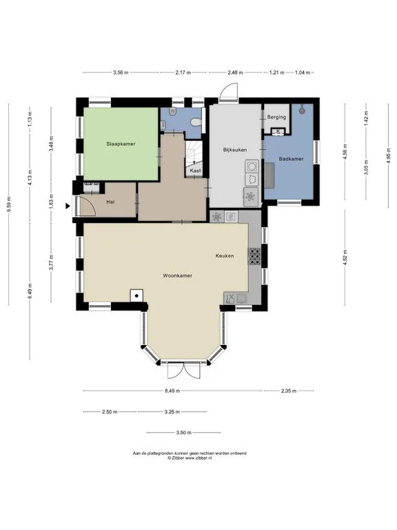Straatweg 36, Follega – plattegrond
