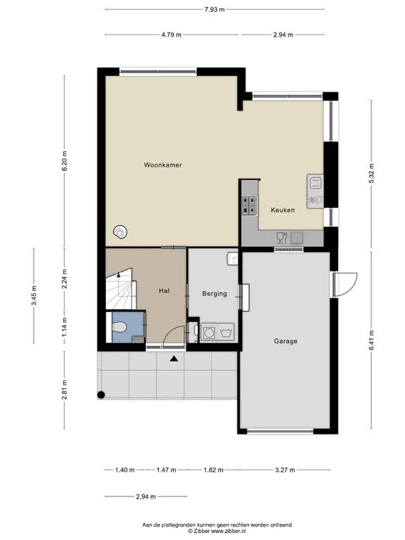 Bosruiter 23, Lemmer – plattegrond