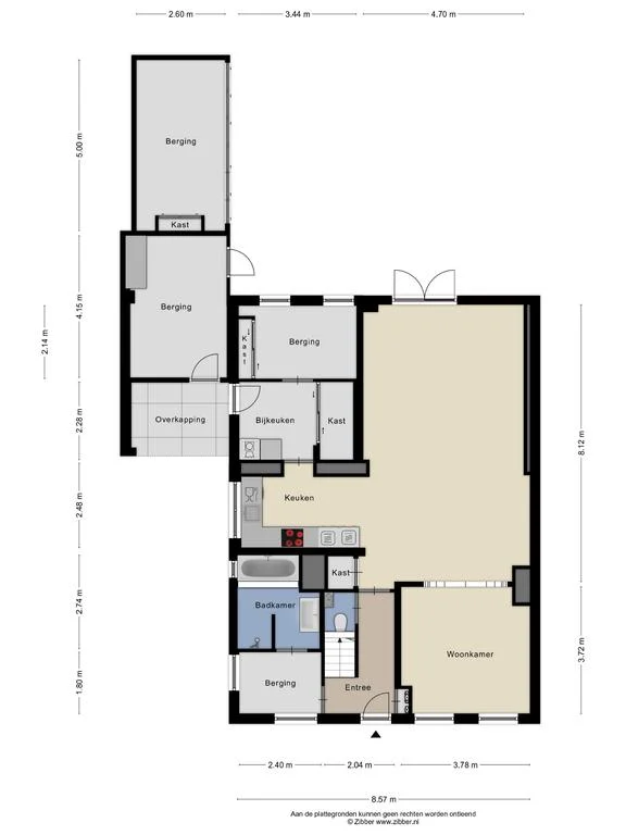Kade 28, Sint Nicolaasga – plattegrond