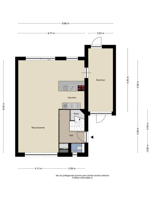 De Butertonne 6, Delfstrahuizen – plattegrond