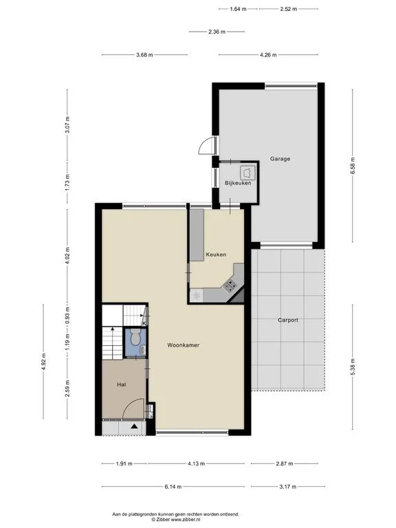 Age Hylkes Trompstrjitte 19, Woudsend – plattegrond