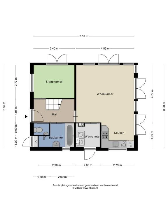 Fonteinwei 12-32, Oudemirdum – plattegrond