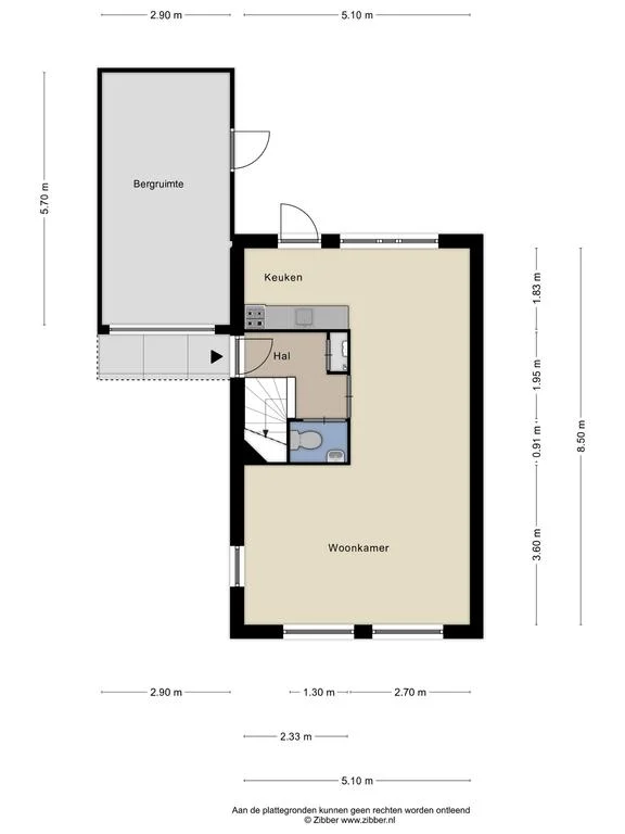 Kromme Warren 41, Echtenerbrug – plattegrond