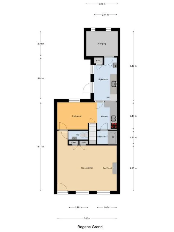 Vosseleane 29, Woudsend – plattegrond
