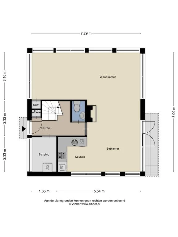Breezand 13, Lemmer – plattegrond