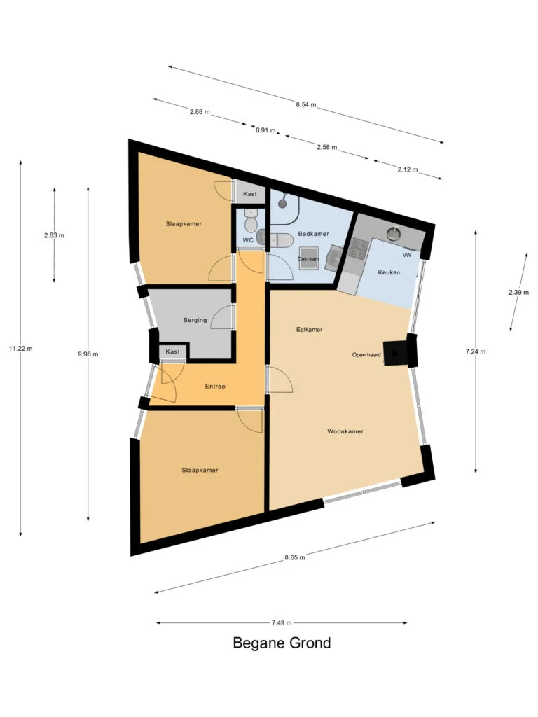 Brekkenweg 4-20, Lemmer – plattegrond