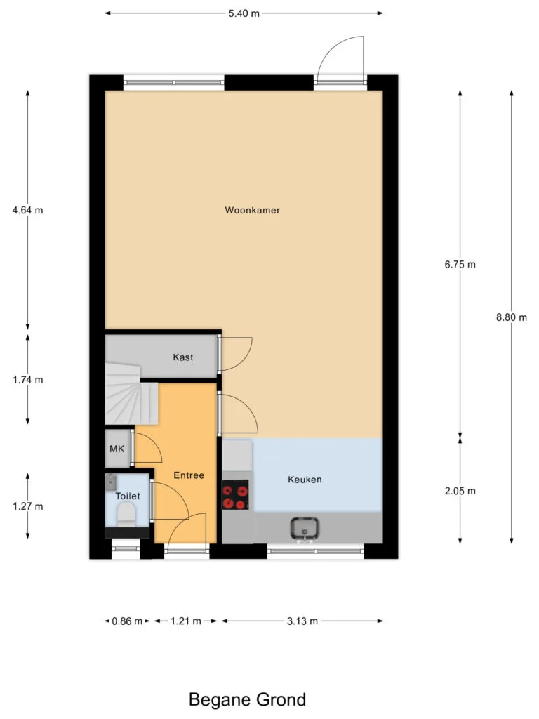 De Bleeck 19, Stavoren – plattegrond