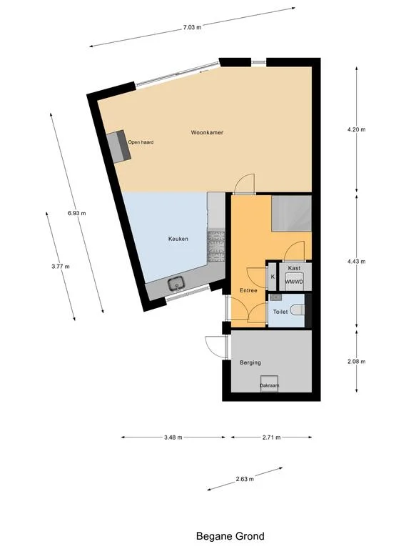 Het Brekkense Wiel 116, Lemmer – plattegrond