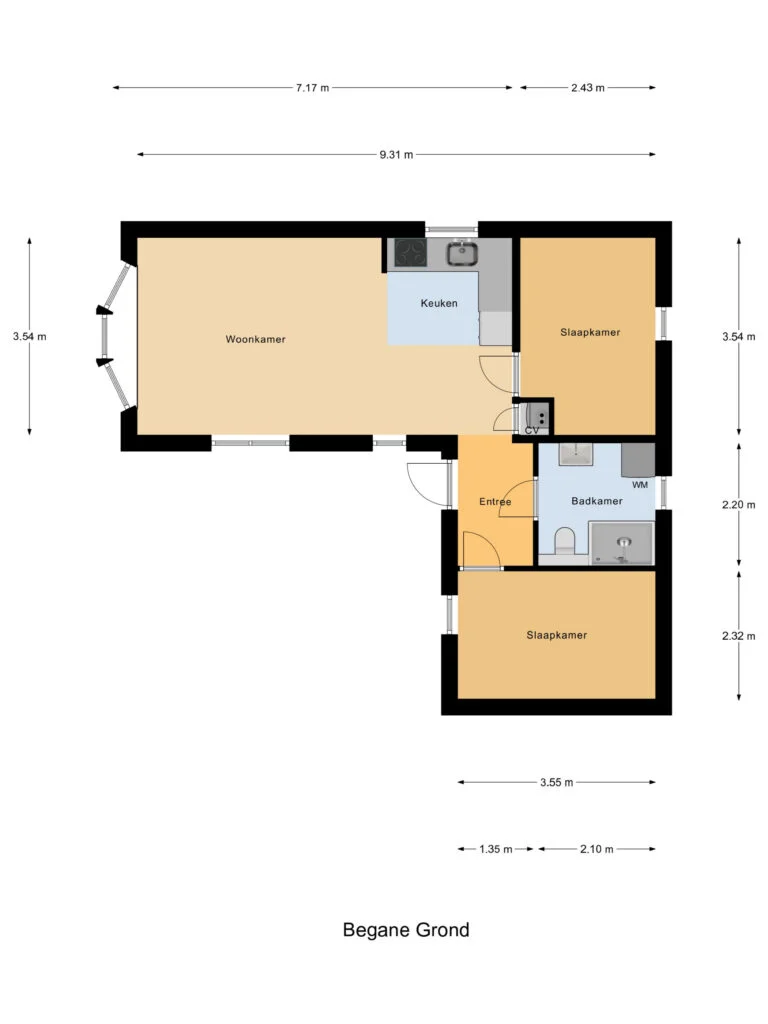 Lynbaen 10-L1, Woudsend – plattegrond