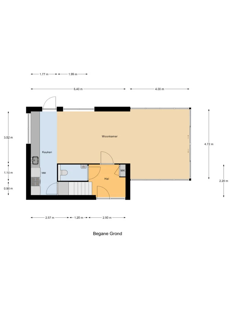 De Stringen 30, Koudum – plattegrond
