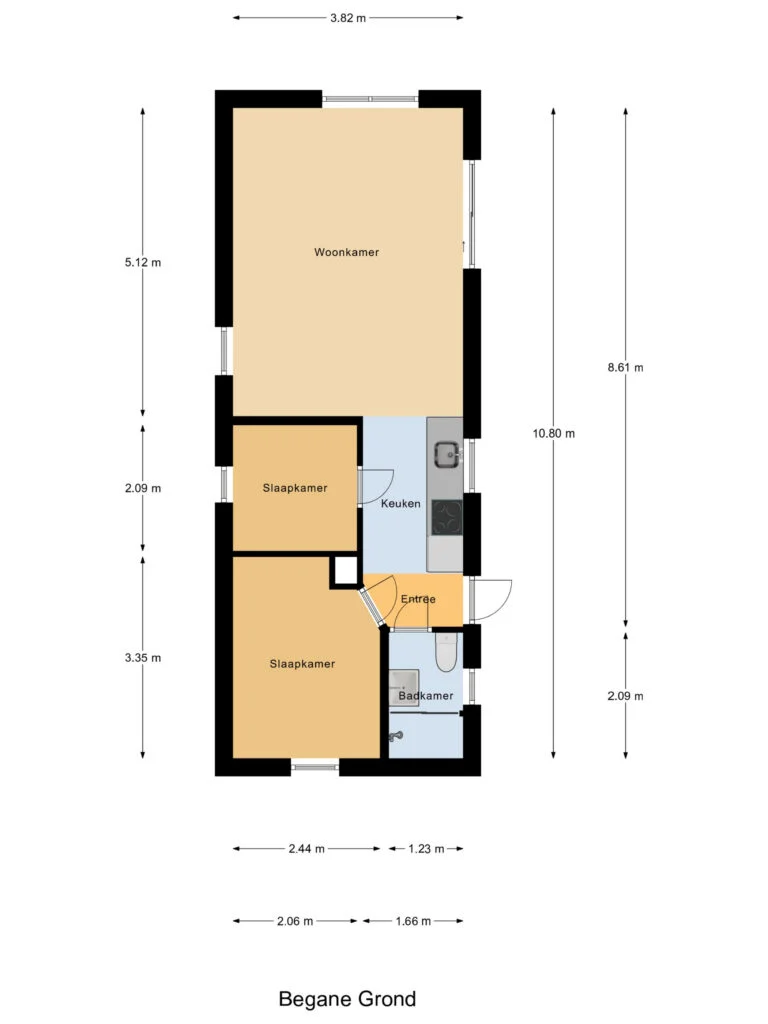 Oude Balksterweg 2-231, Oudemirdum – plattegrond