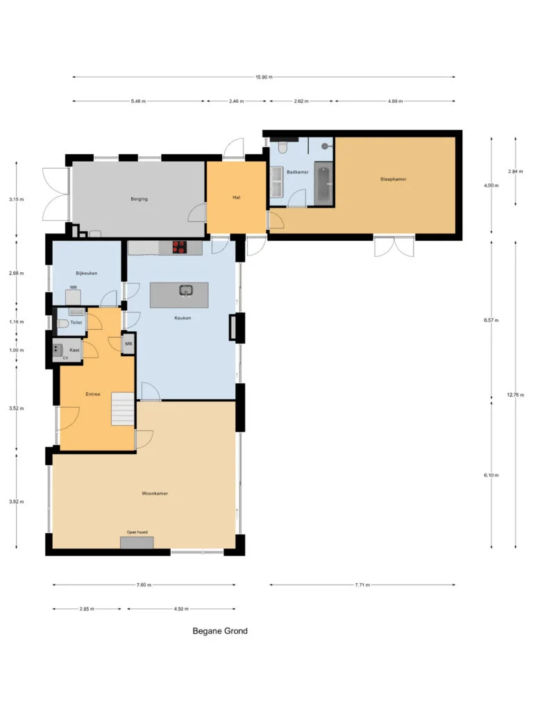 Zijlroede 15, Lemmer – plattegrond