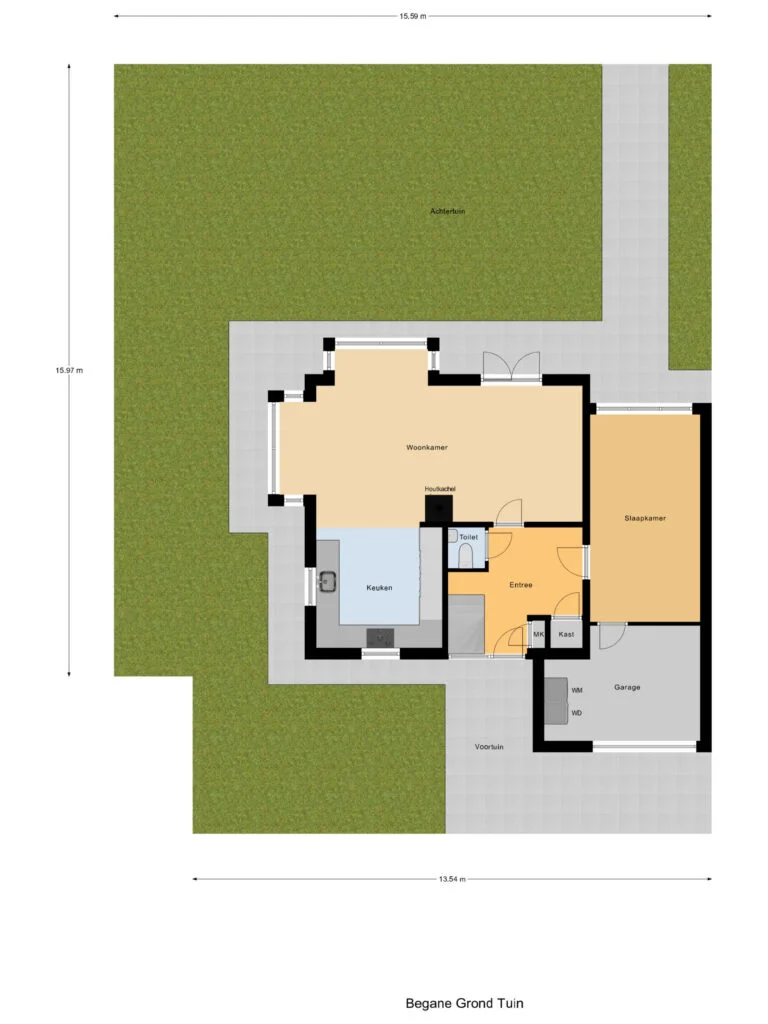 De Greiden 40, Indijk – plattegrond