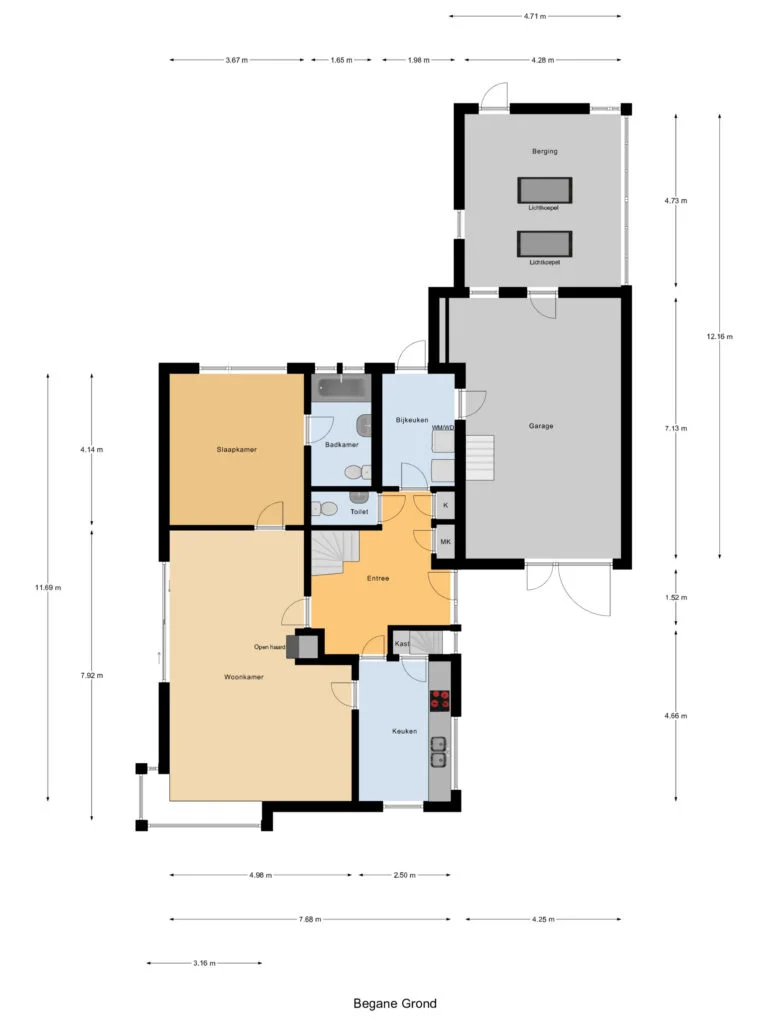 Gaastweg 56, Sint Nicolaasga – plattegrond
