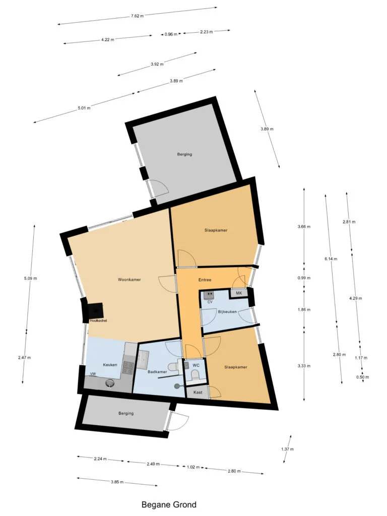 Brekkenweg 4-43, Lemmer – plattegrond