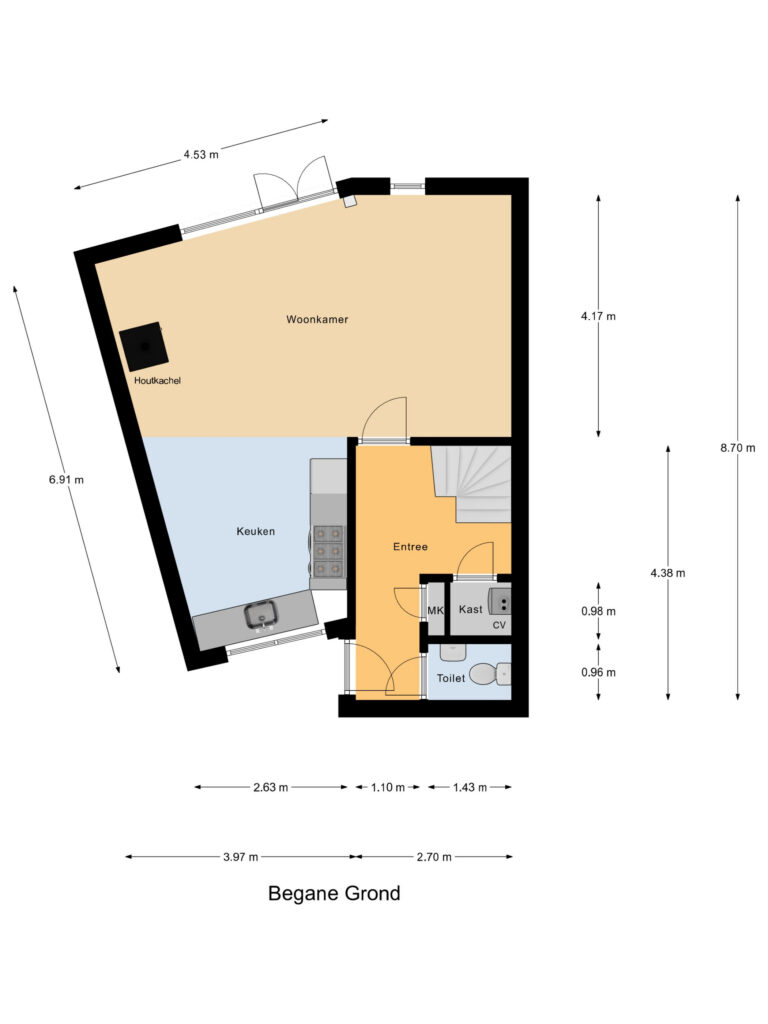 Het Brekkense Wiel 62, Lemmer – plattegrond