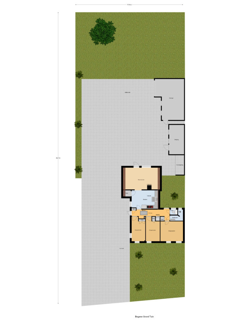 Herenweg 74, Oosterzee – plattegrond