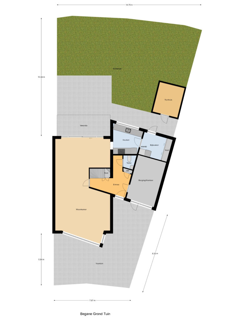 Kromme Warren 56, Echtenerbrug – plattegrond